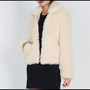 Obey Cream Teddy Jacket